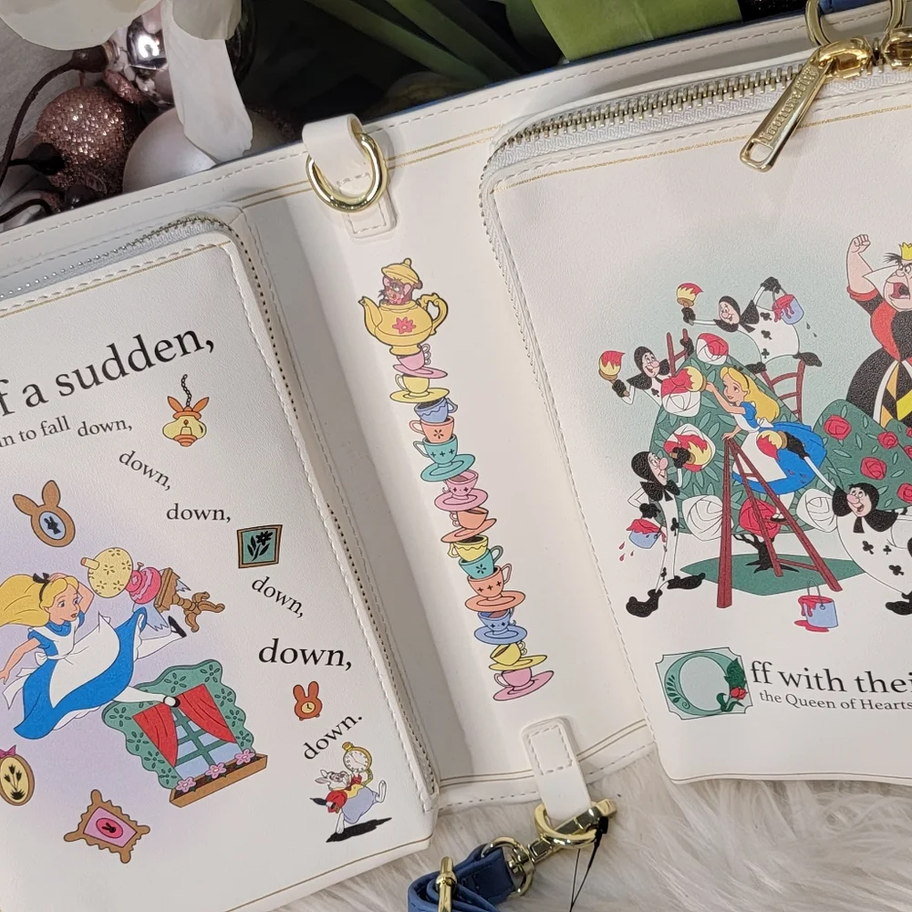 Loungefly CROSSBODY BAG - ALICE IN WONDERLAND - Picture 8 of 8